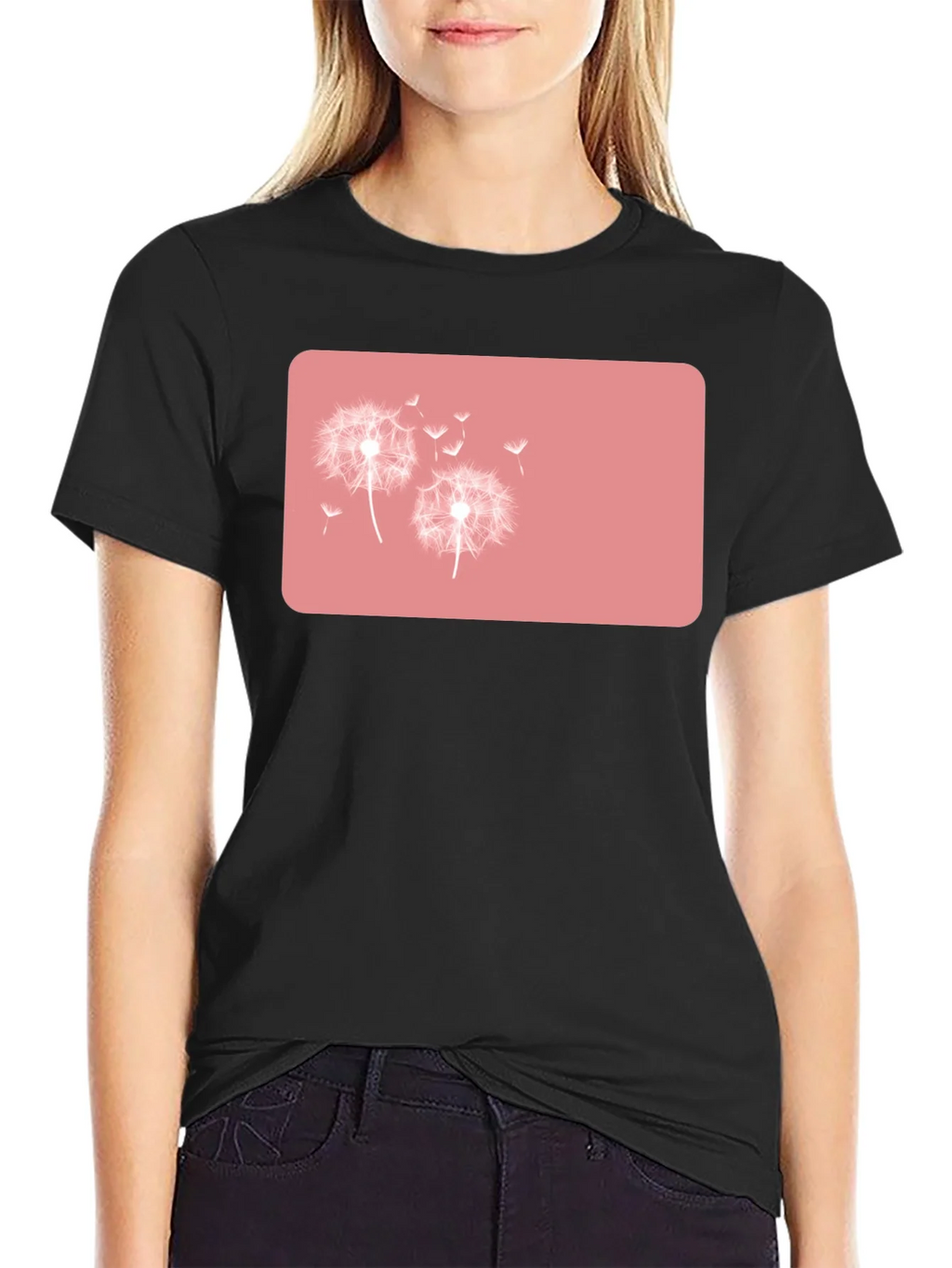 Dandelion Graphic Black T-Shirt product image 5