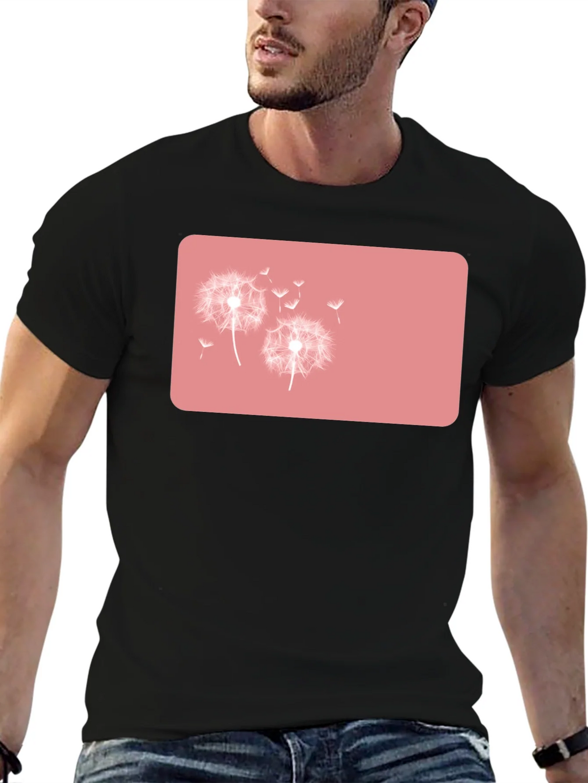 Dandelion Graphic Black T-Shirt product image 9