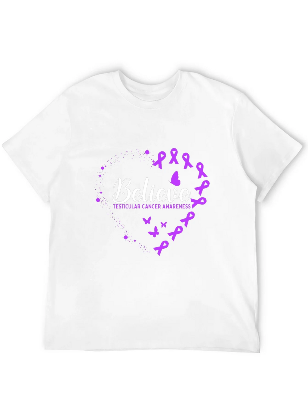 Believe Testicular Cancer Awareness T-Shirt product image 3