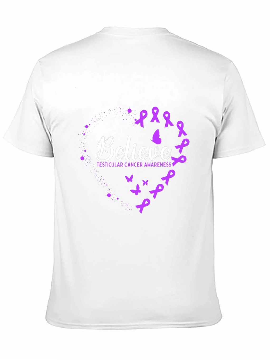 Believe Testicular Cancer Awareness T-Shirt product image 2