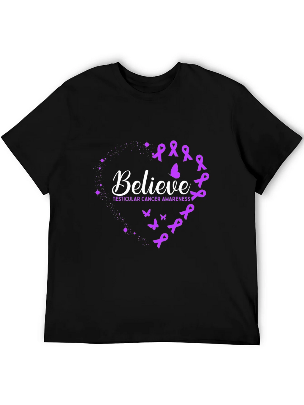 Believe Testicular Cancer Awareness T-Shirt product image 8