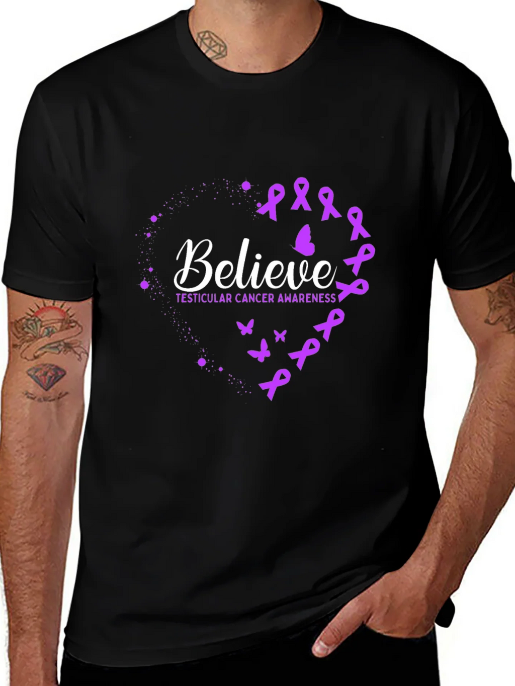 Believe Testicular Cancer Awareness T-Shirt product image 1