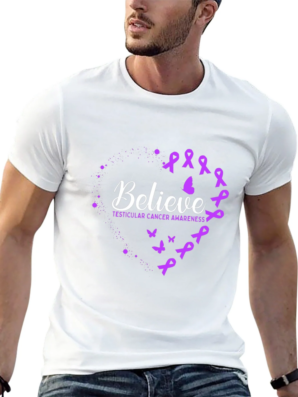 Believe Testicular Cancer Awareness T-Shirt product image 4
