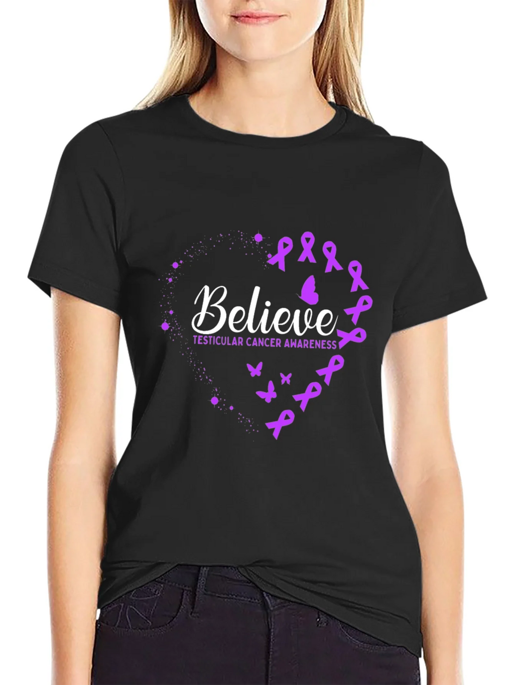 Believe Testicular Cancer Awareness T-Shirt product image 5