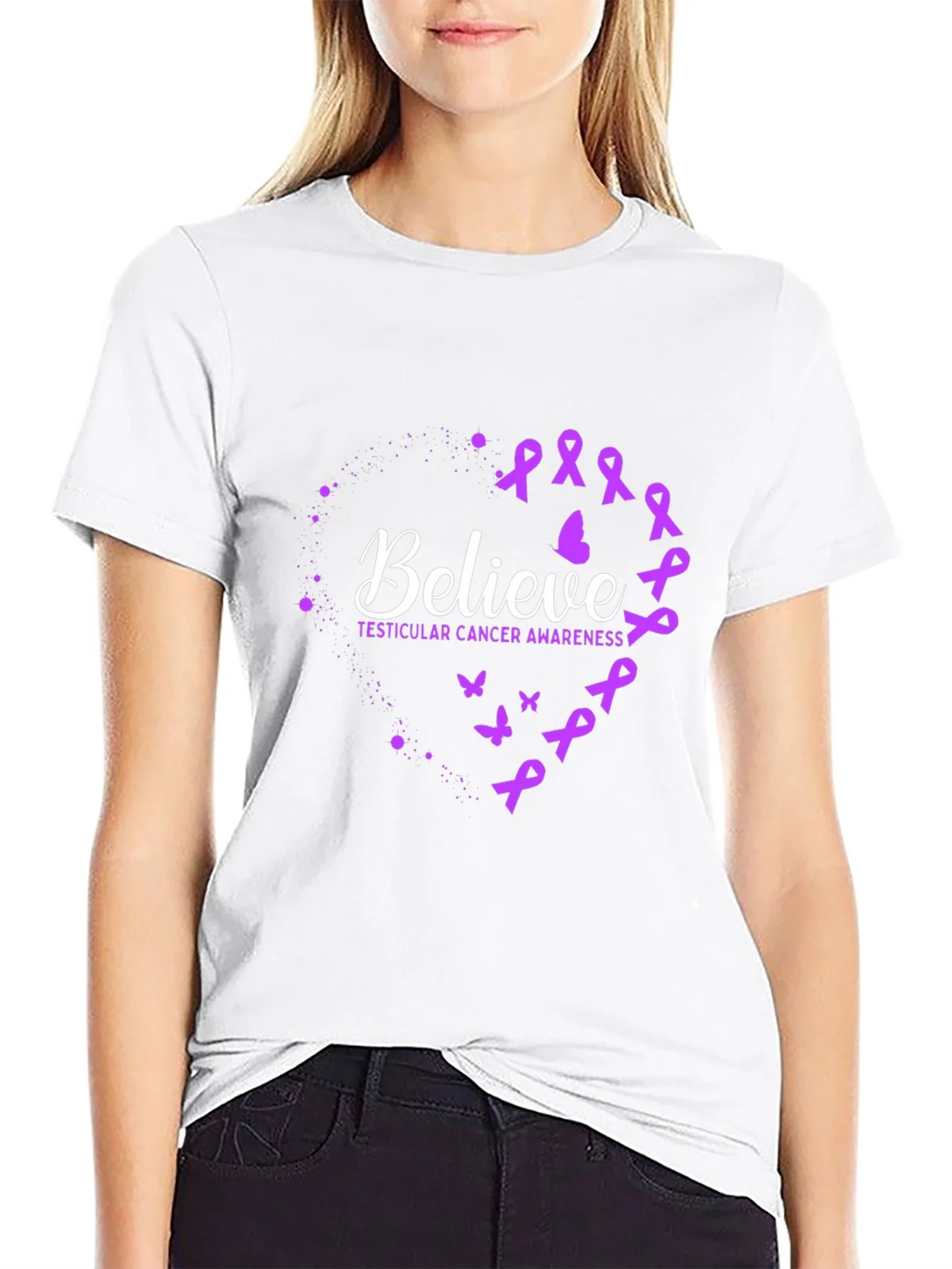 Believe Testicular Cancer Awareness T-Shirt product image 11