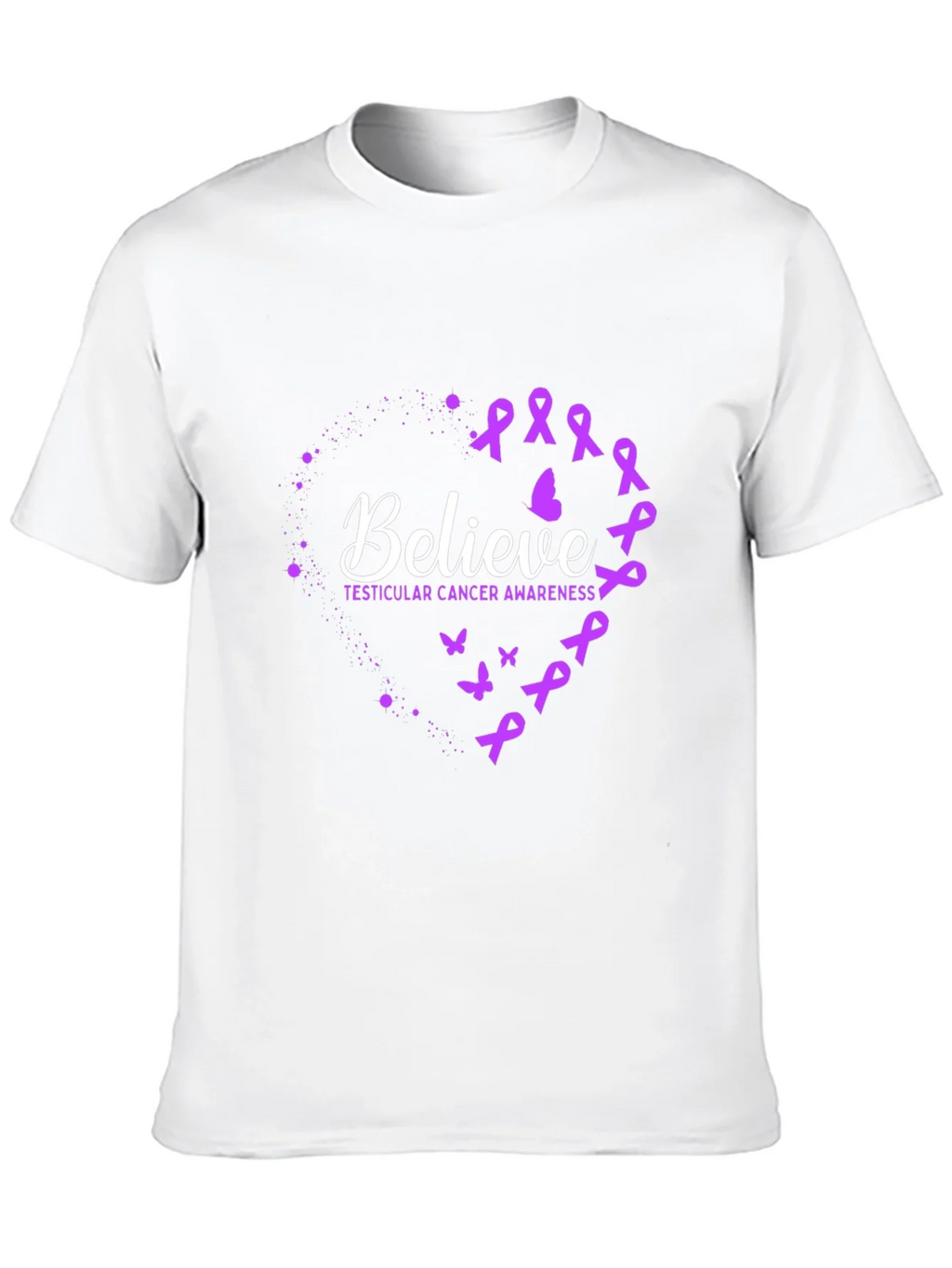Believe Testicular Cancer Awareness T-Shirt product image 12