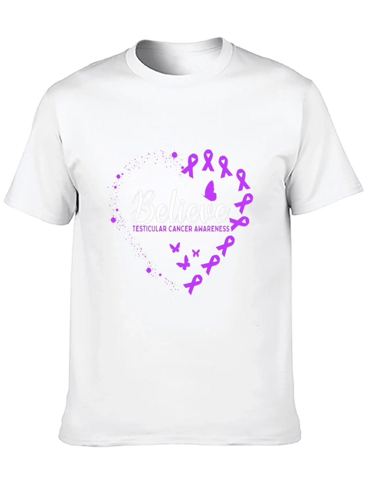 Believe Testicular Cancer Awareness T-Shirt product image 12