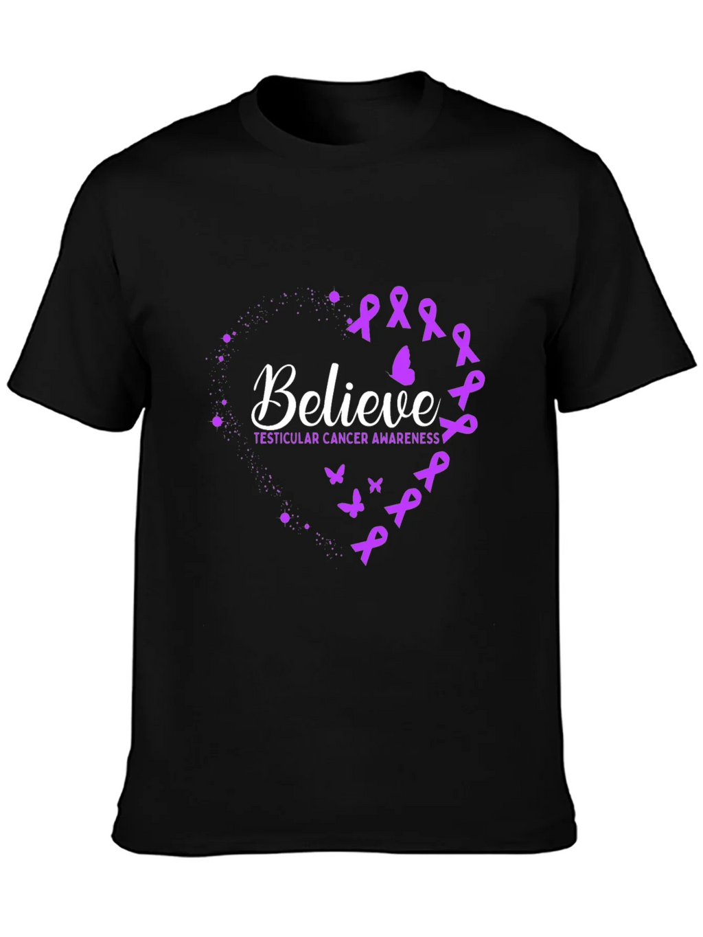 Believe Testicular Cancer Awareness T-Shirt product image 6