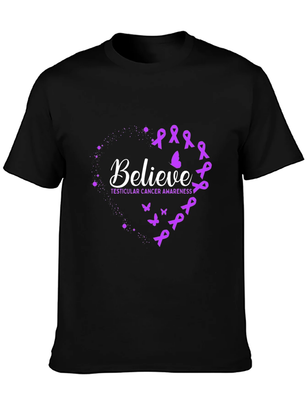 Believe Testicular Cancer Awareness T-Shirt product image 6