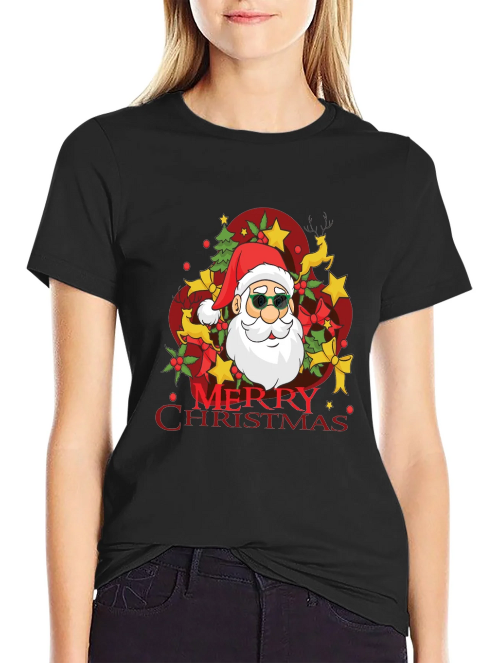 Merry Christmas Santa T-Shirt - Holiday Festive Tee product image 5