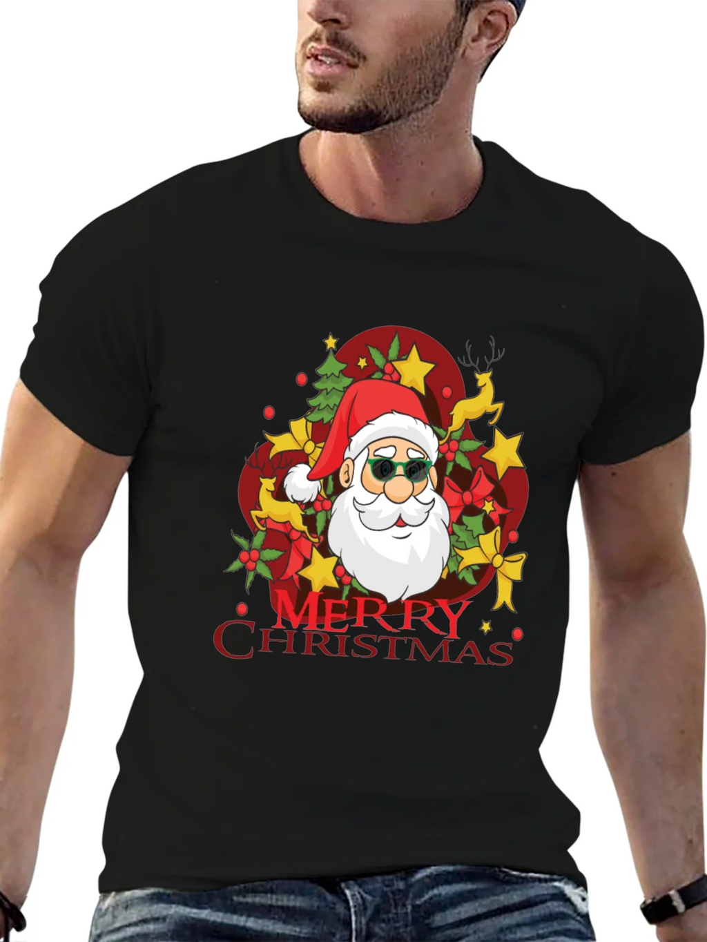 Merry Christmas Santa T-Shirt - Holiday Festive Tee product image 9
