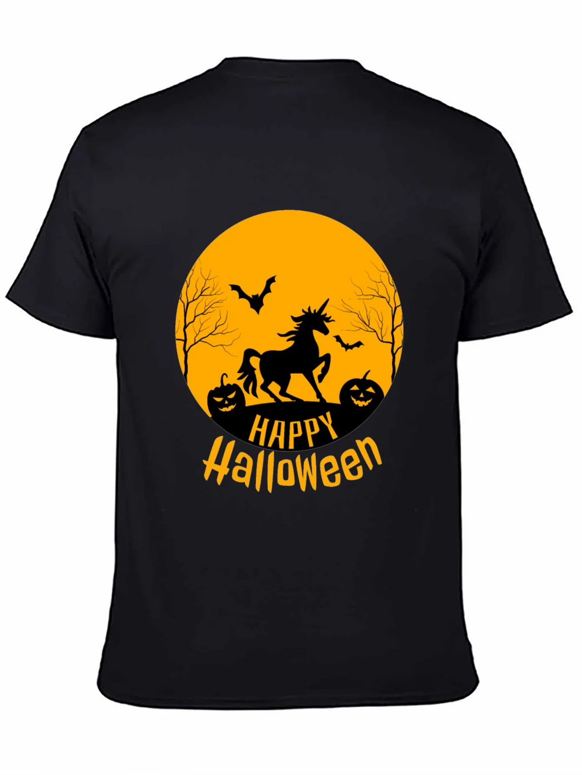 Happy Halloween Unicorn Graphic Tee product image 7