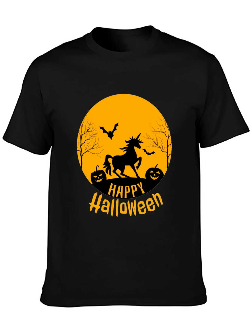 Happy Halloween Unicorn Graphic Tee product image 6