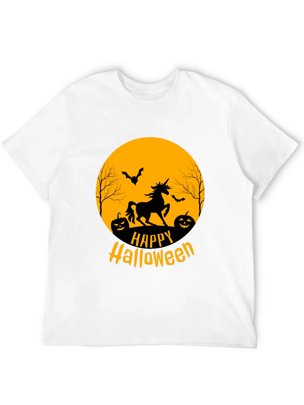 Happy Halloween Unicorn Graphic Tee product image 3