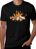 Campfire Graphic Tee - Cozy Outdoor Style product image 1