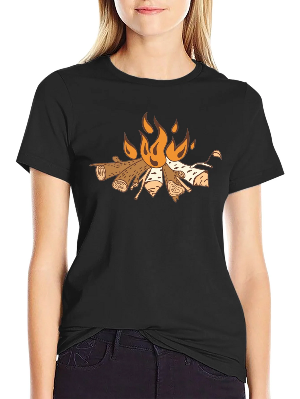 Campfire Graphic Tee - Cozy Outdoor Style product image 5
