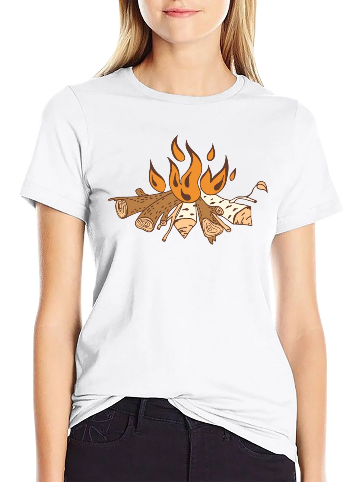 Campfire Graphic Tee - Cozy Outdoor Style product image 11
