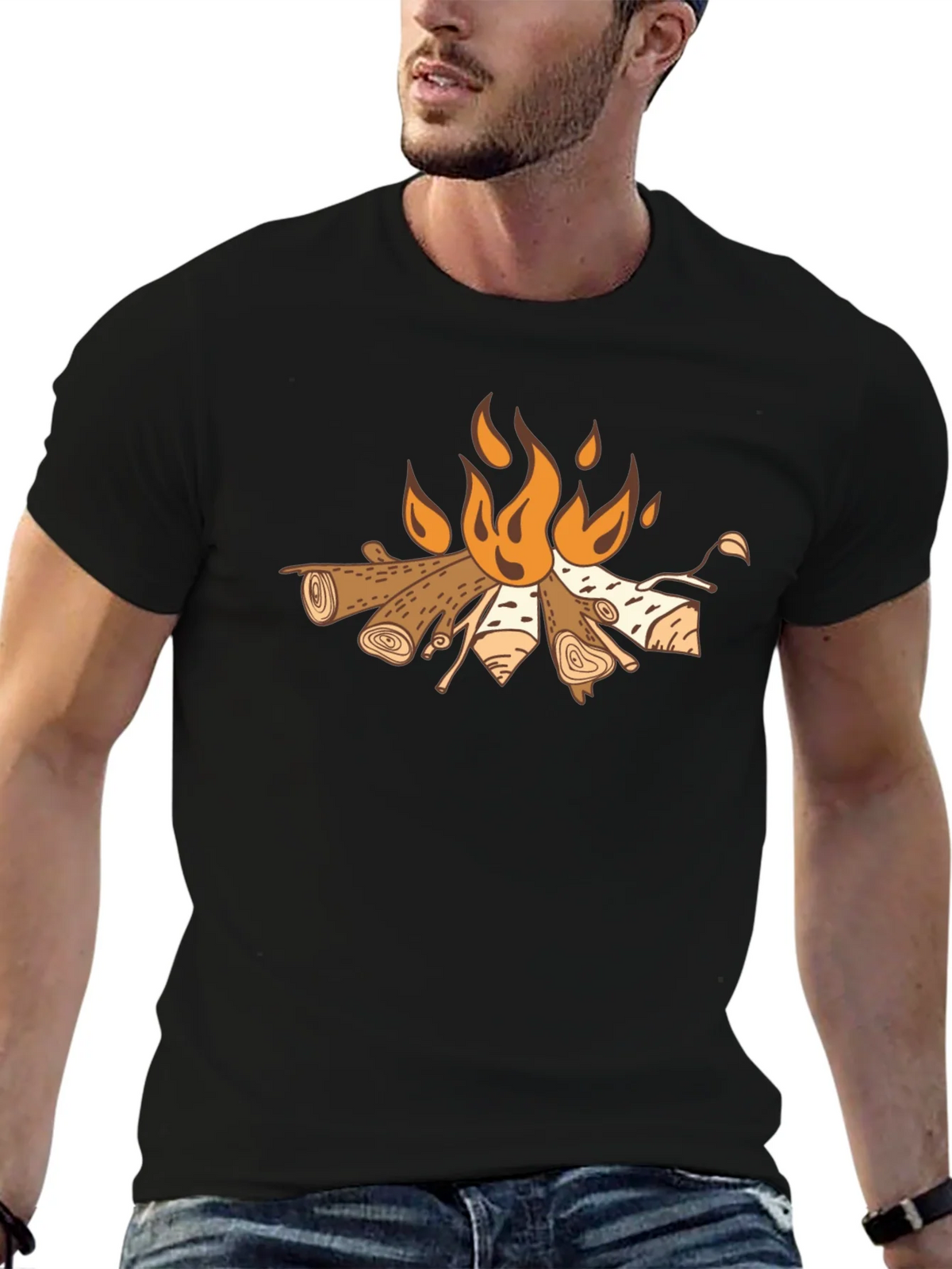 Campfire Graphic Tee - Cozy Outdoor Style product image 9