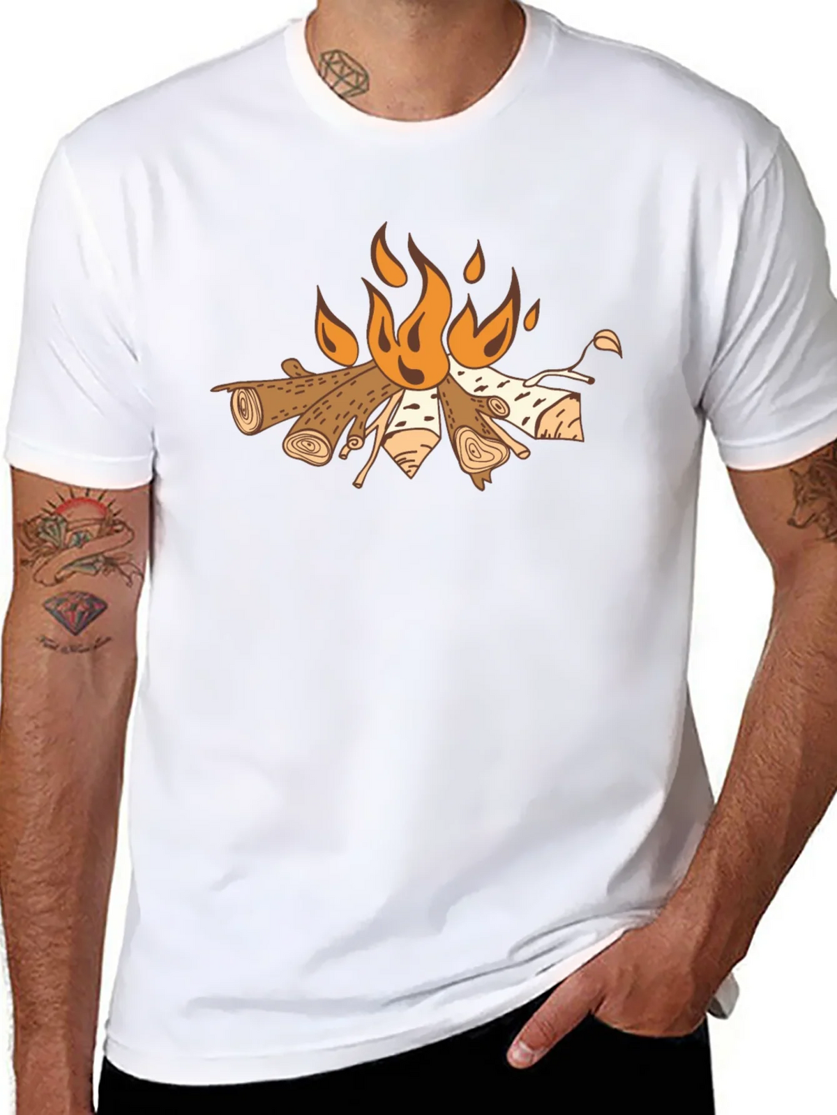 Campfire Graphic Tee - Cozy Outdoor Style product image 10