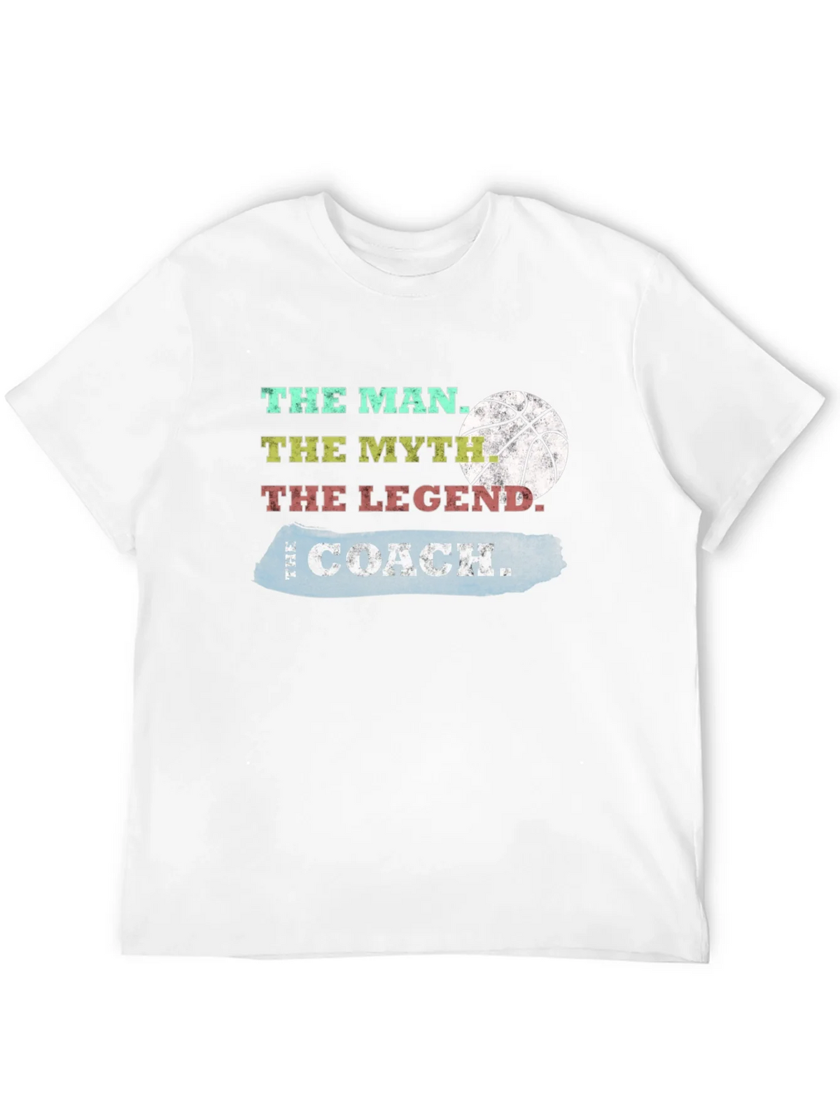 The Coach T-Shirt: Man Myth Legend Basketball Tee product image 3