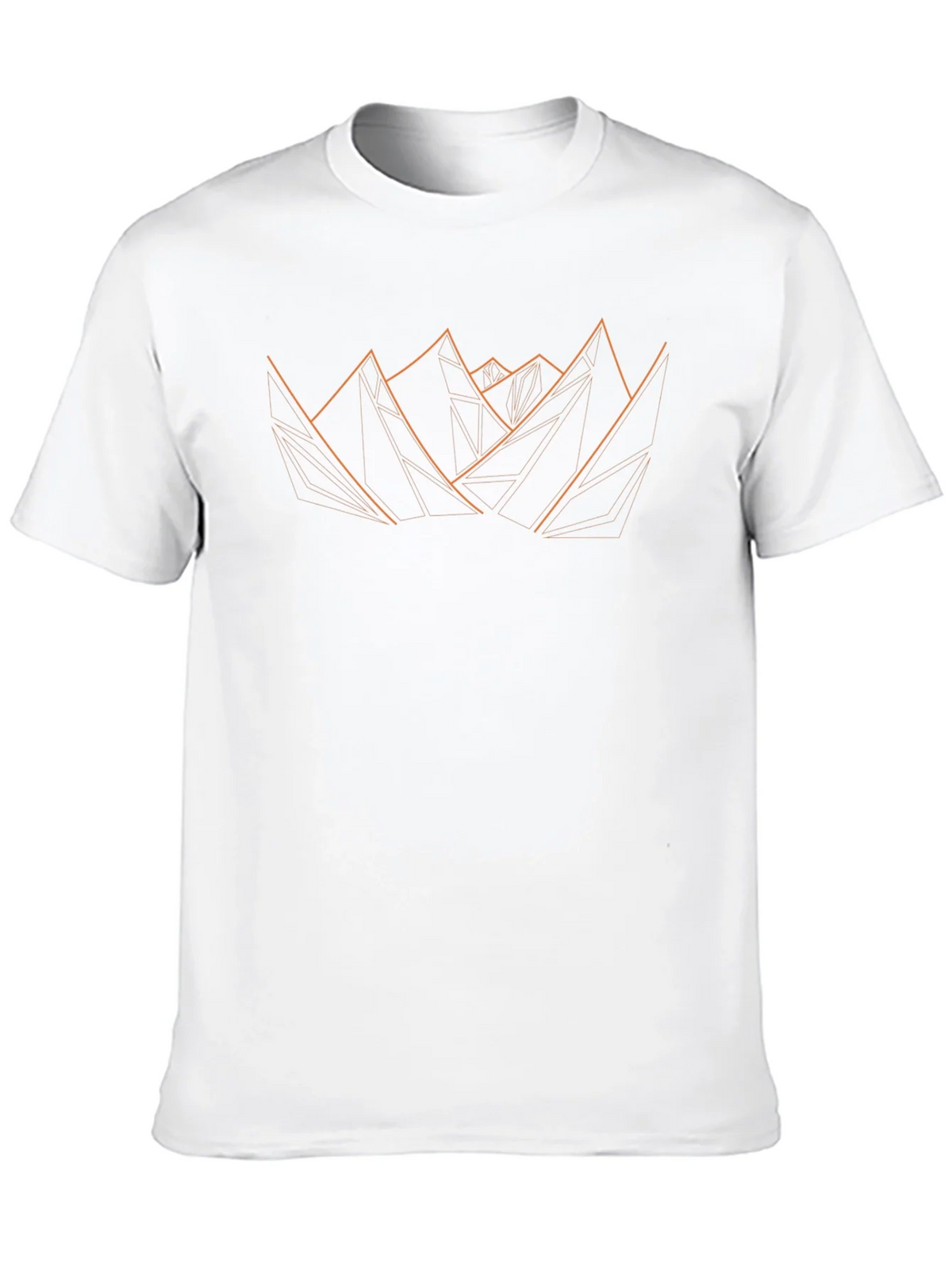 Geometric Mountain Graphic Tee - Modern Design Black product image 12