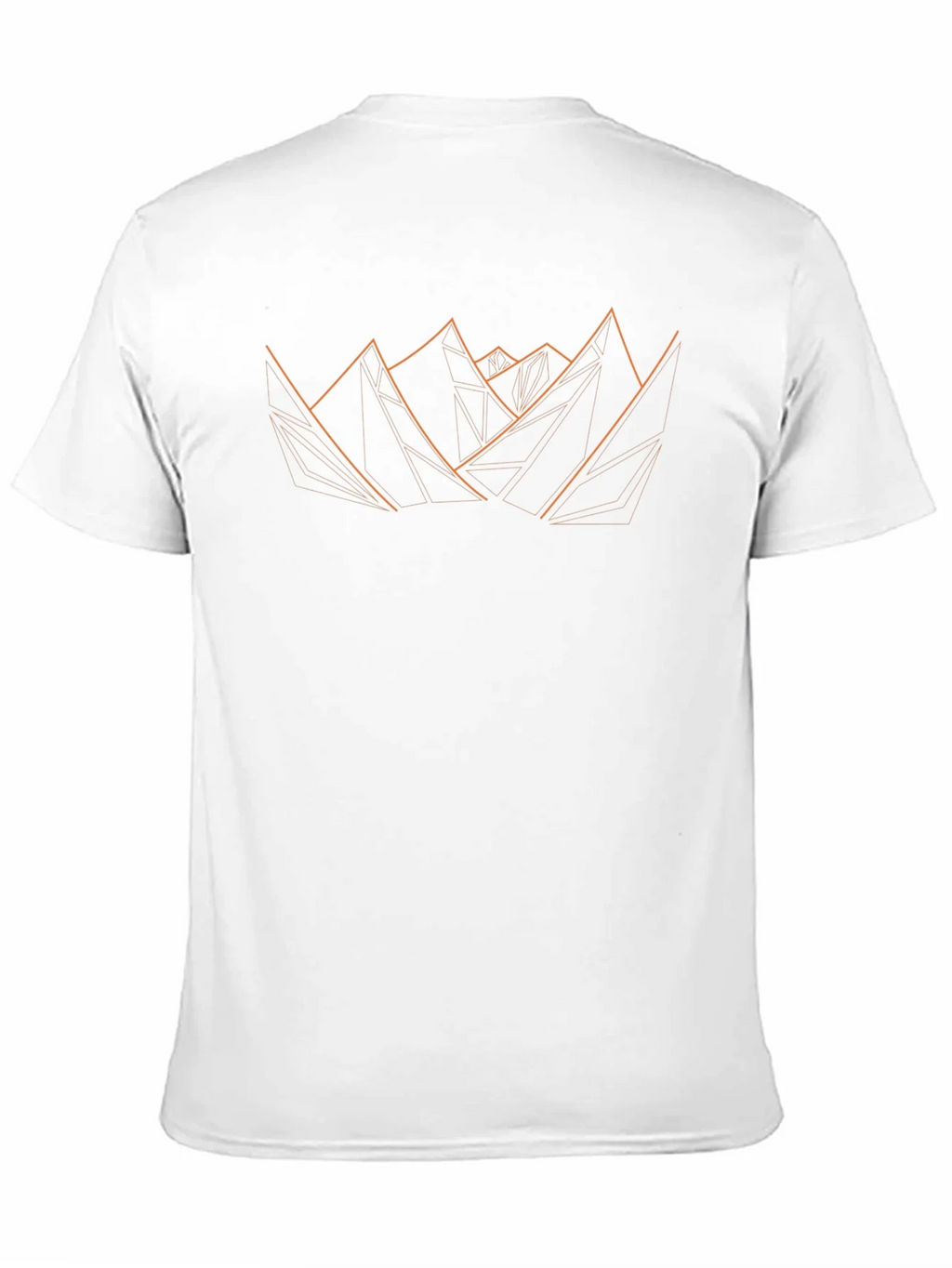 Geometric Mountain Graphic Tee - Modern Design Black product image 2