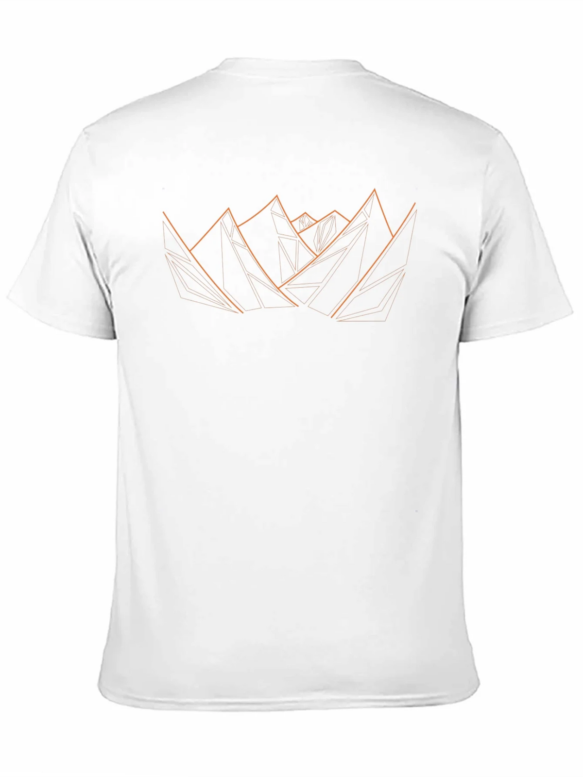 Geometric Mountain Graphic Tee - Modern Design Black product image 2