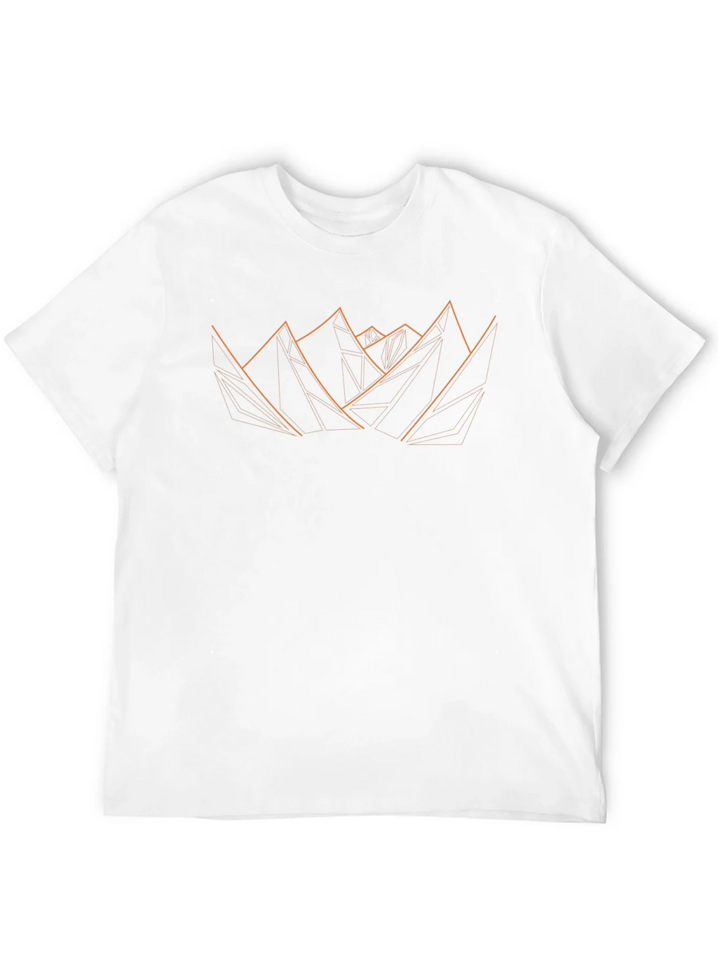Geometric Mountain Graphic Tee - Modern Design Black product image 3