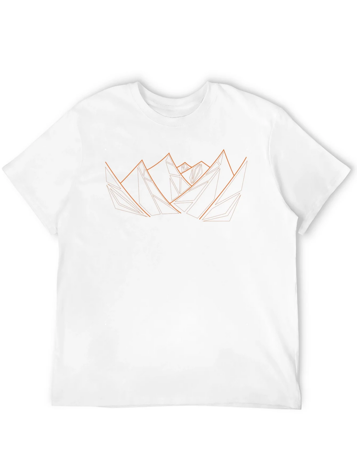 Geometric Mountain Graphic Tee - Modern Design Black product image 3
