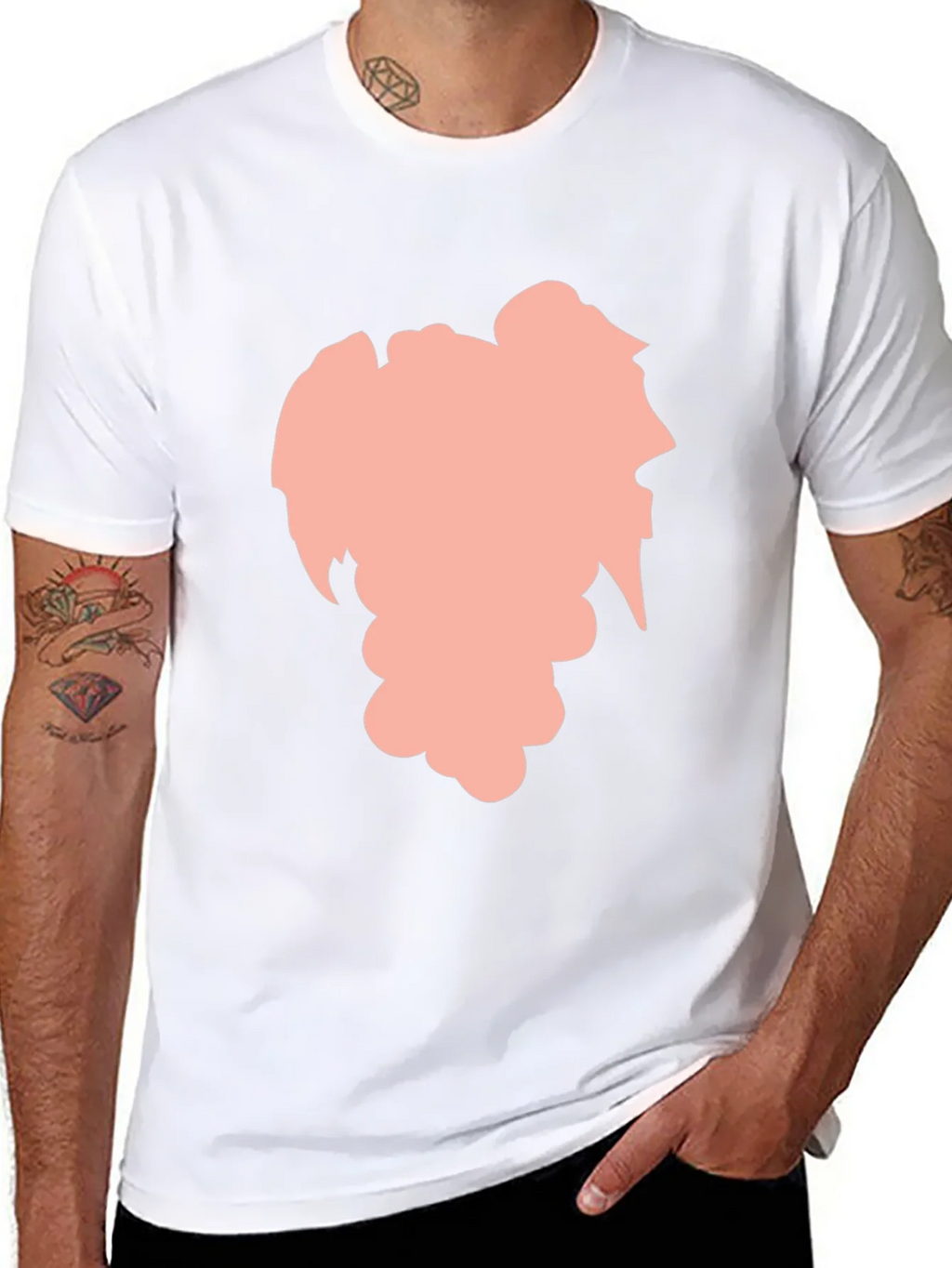 Stylish Black Graphic Tee - Abstract Silhouette Design product image 10