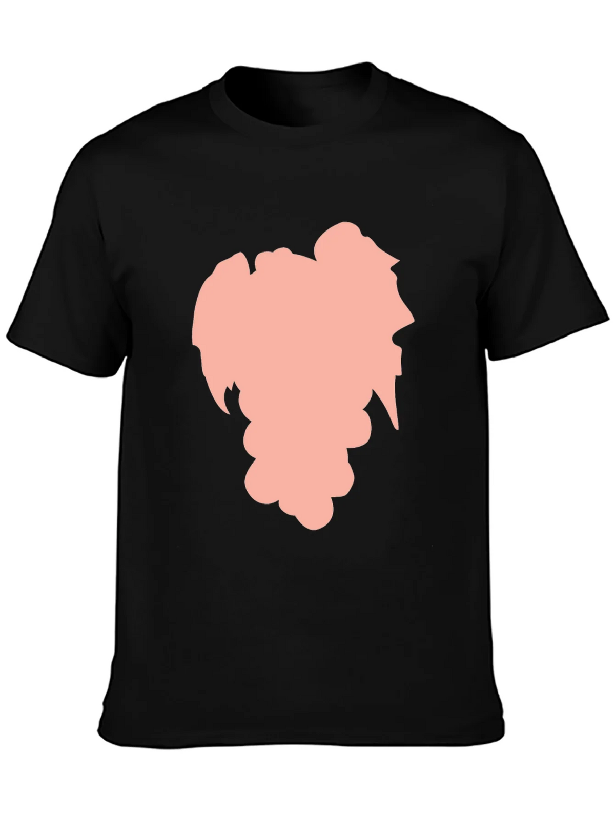 Stylish Black Graphic Tee - Abstract Silhouette Design product image 6