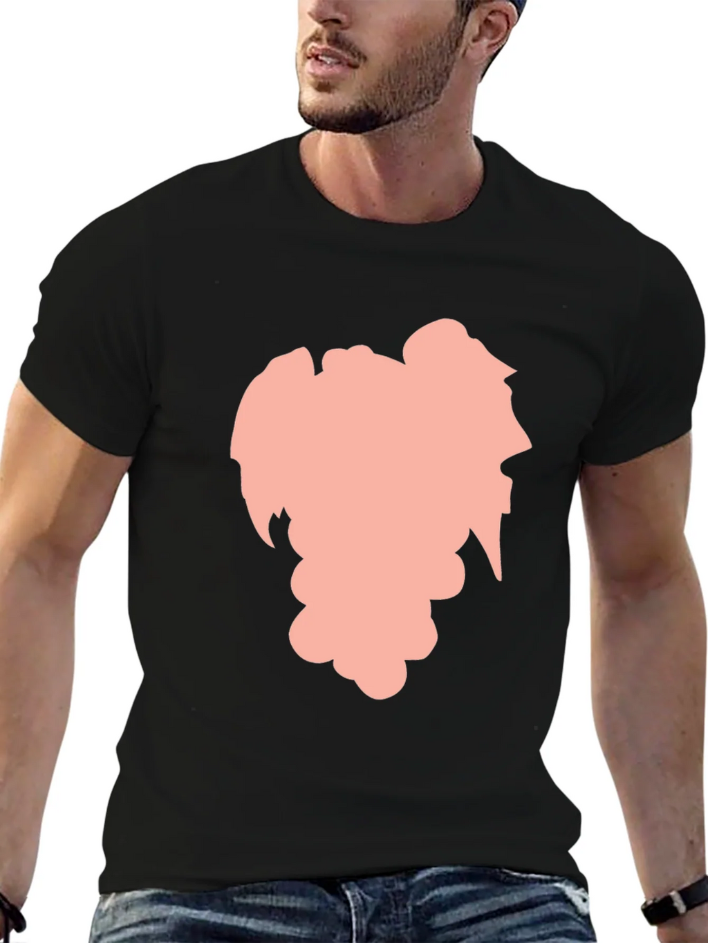 Stylish Black Graphic Tee - Abstract Silhouette Design product image 9