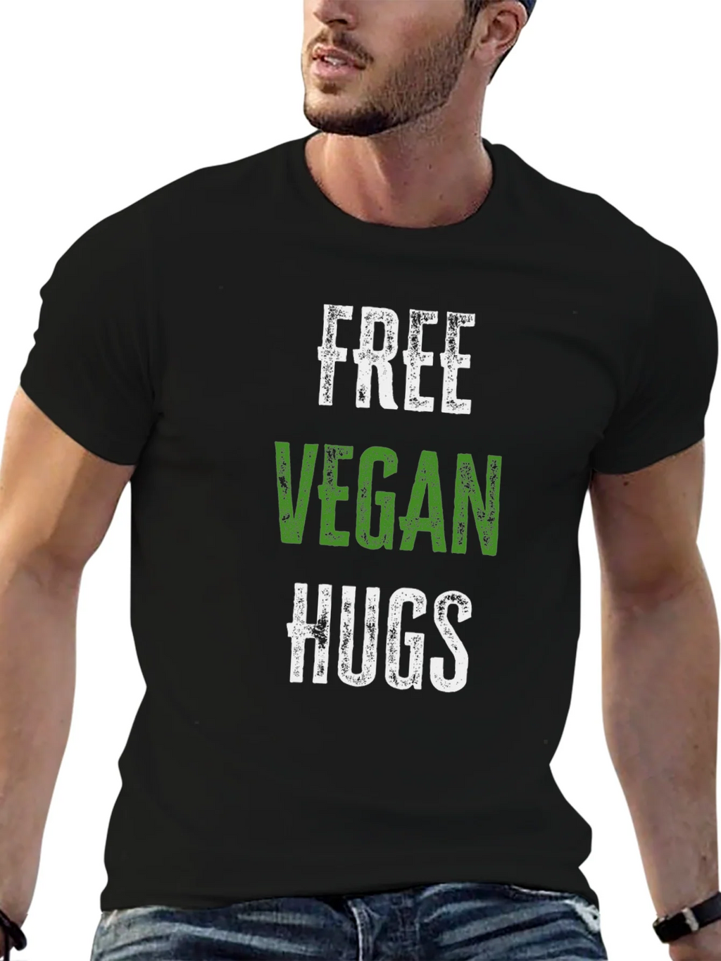Free Vegan Hugs T-Shirt - Soft Cotton Tee product image 6