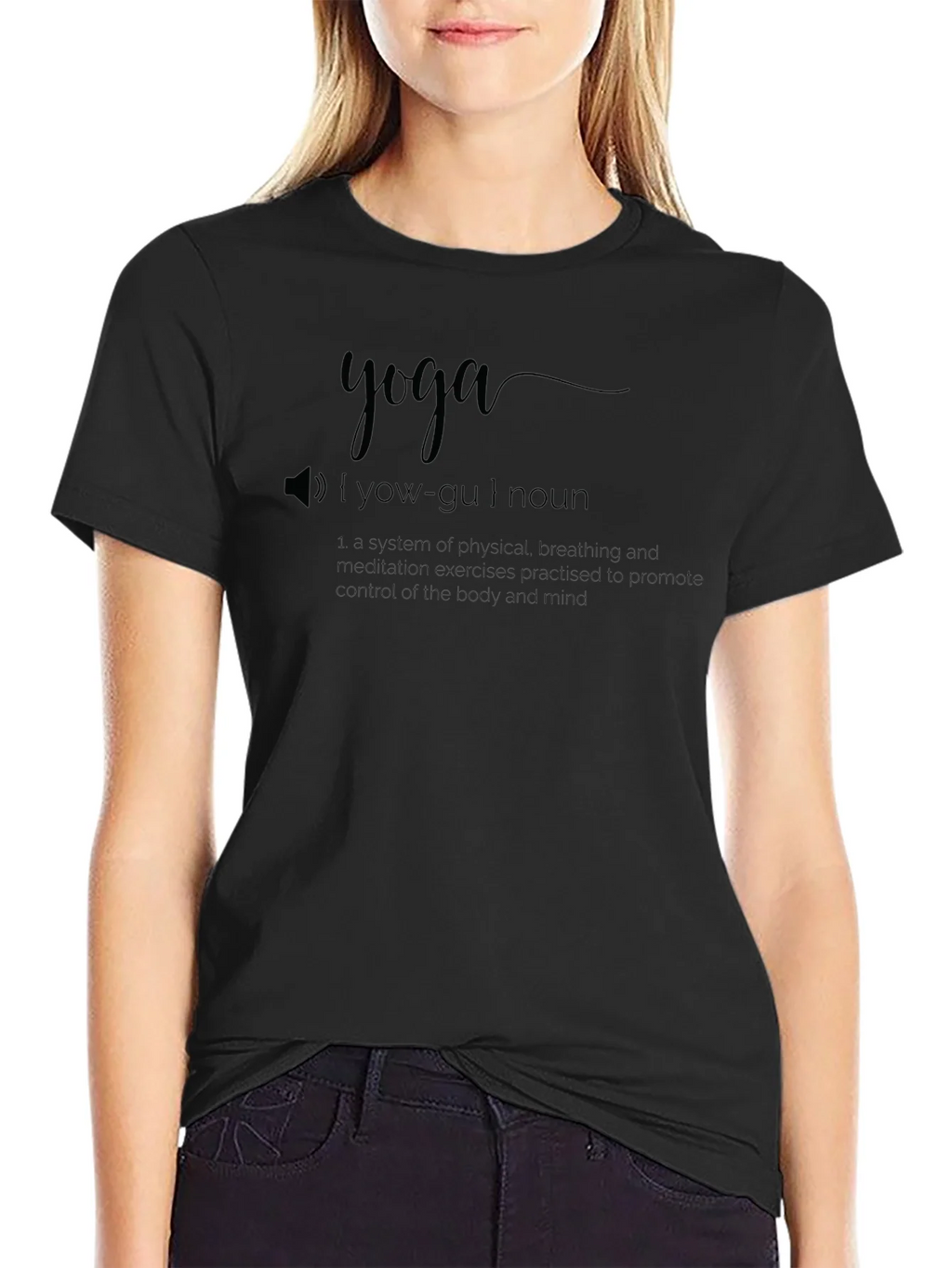 Yoga Definition T-Shirt - Unisex Black Tee product image 5