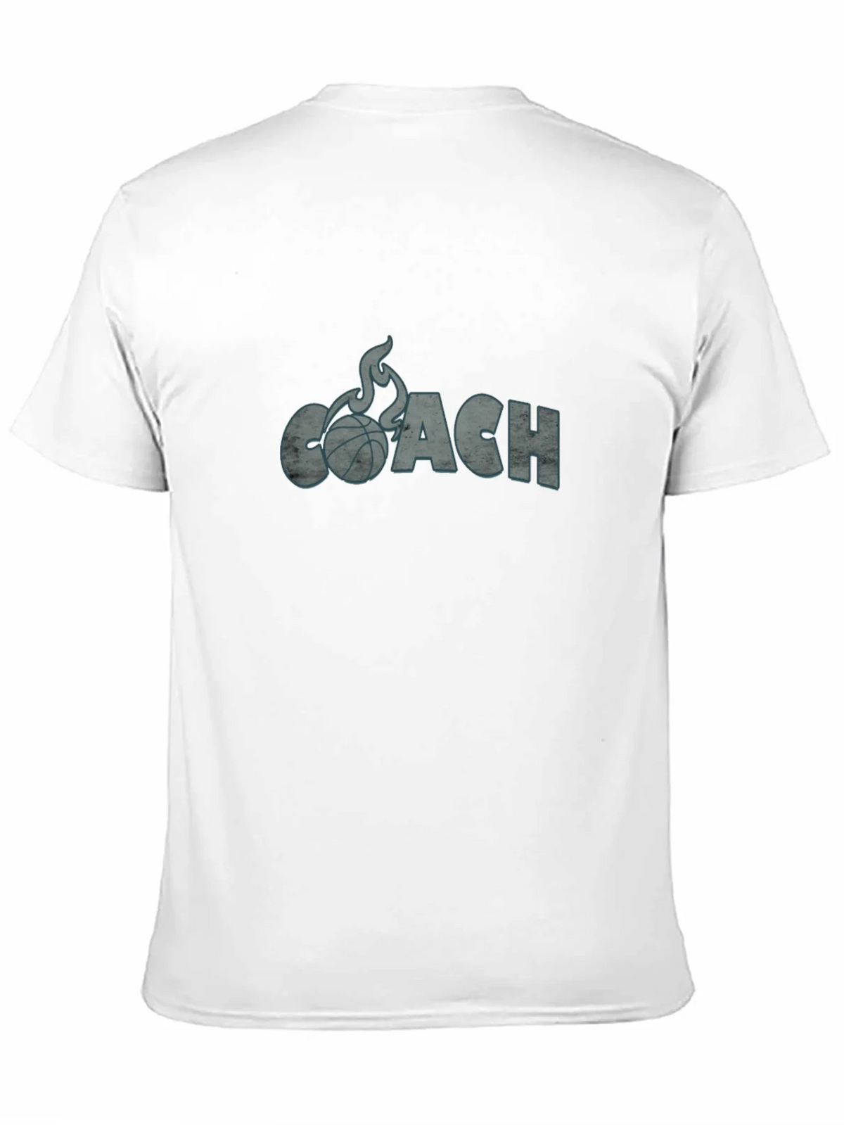Basketball Coach Graphic Tee - Flaming Ball Design product image 2