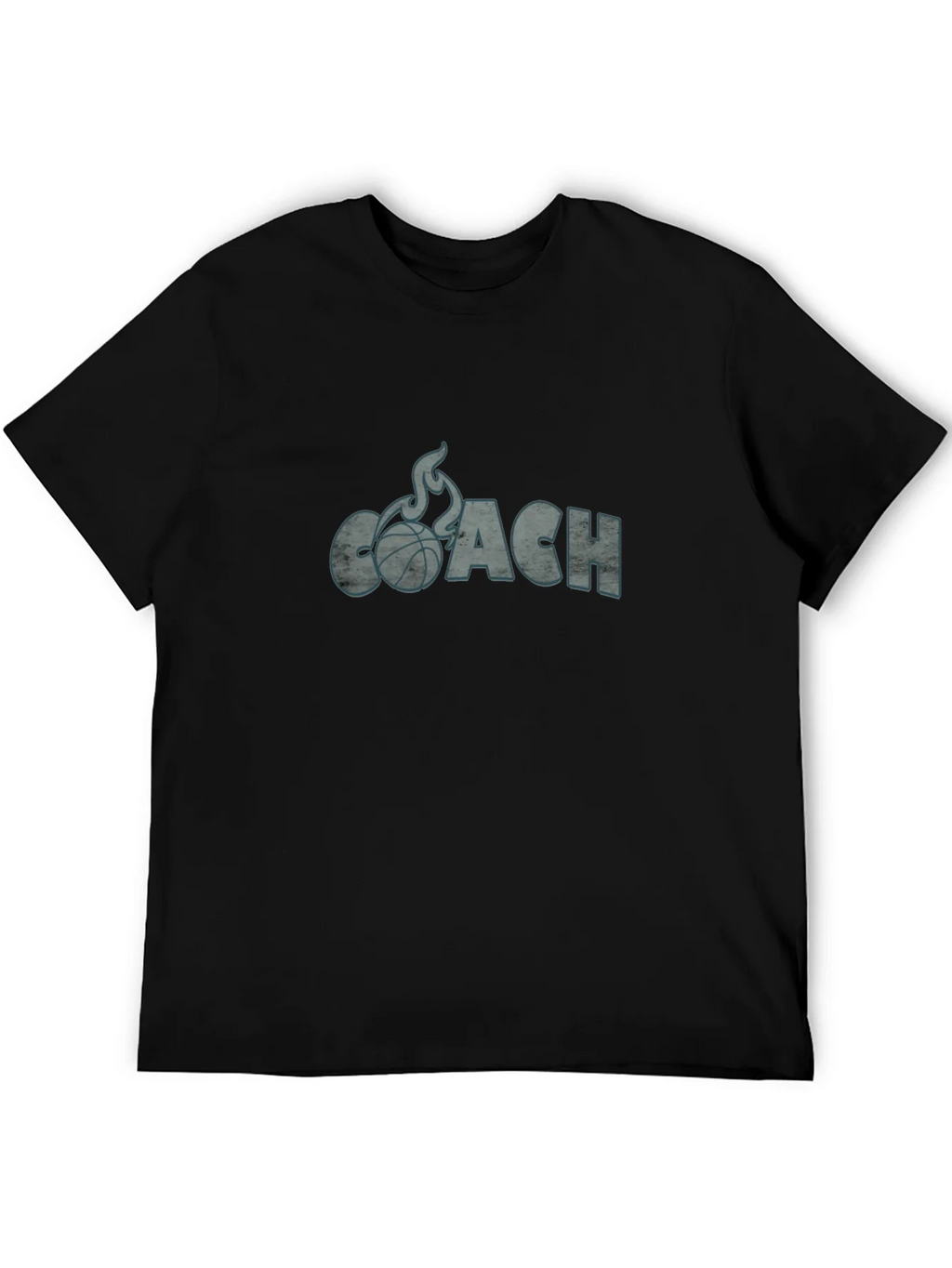 Basketball Coach Graphic Tee - Flaming Ball Design product image 8