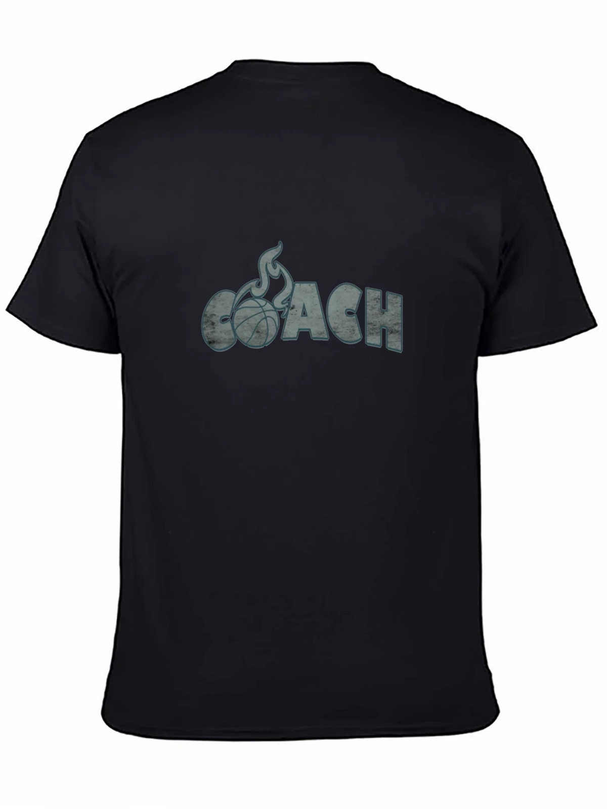 Basketball Coach Graphic Tee - Flaming Ball Design product image 7