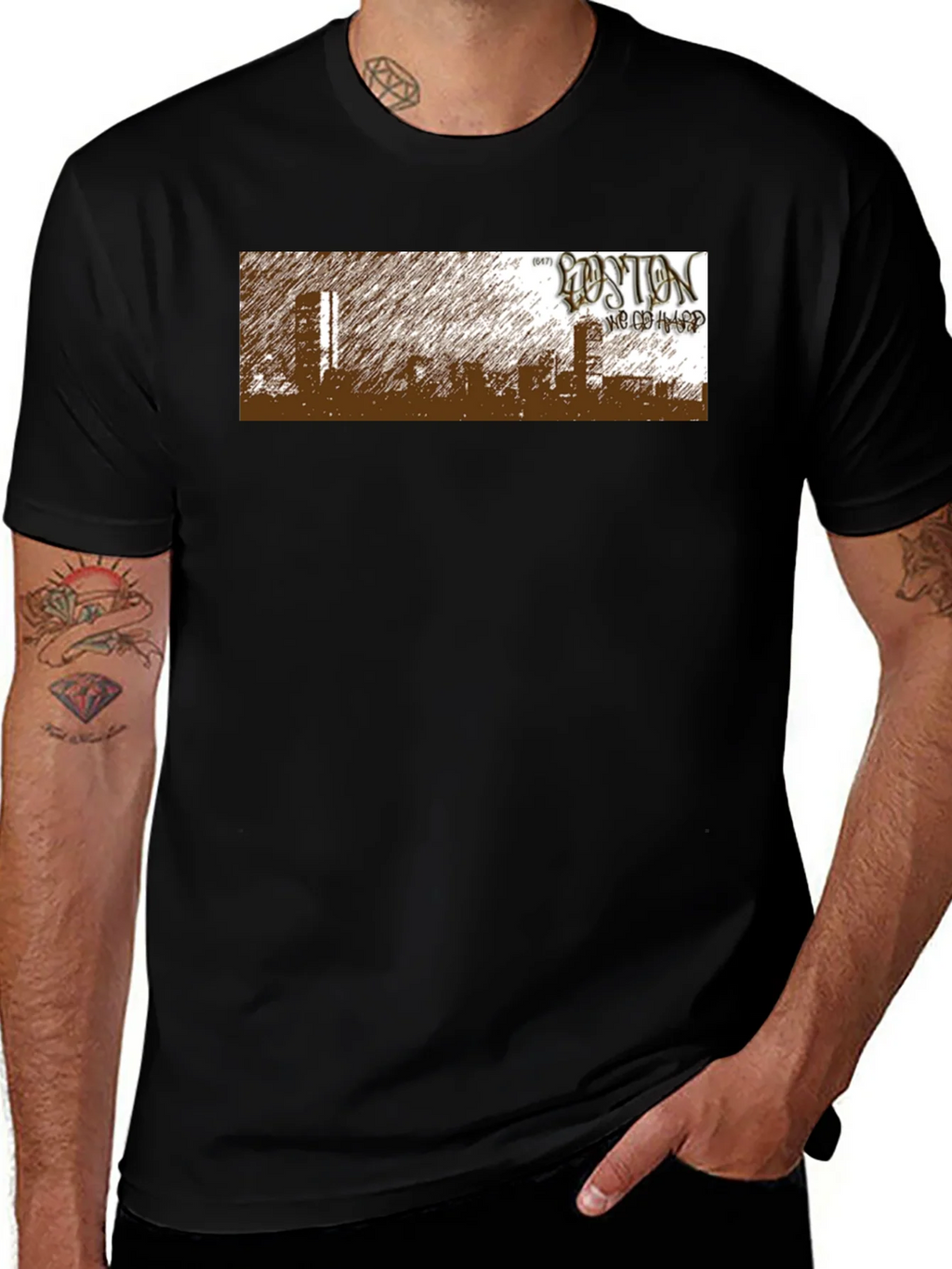 Vintage Style Boston T-Shirt product image 1