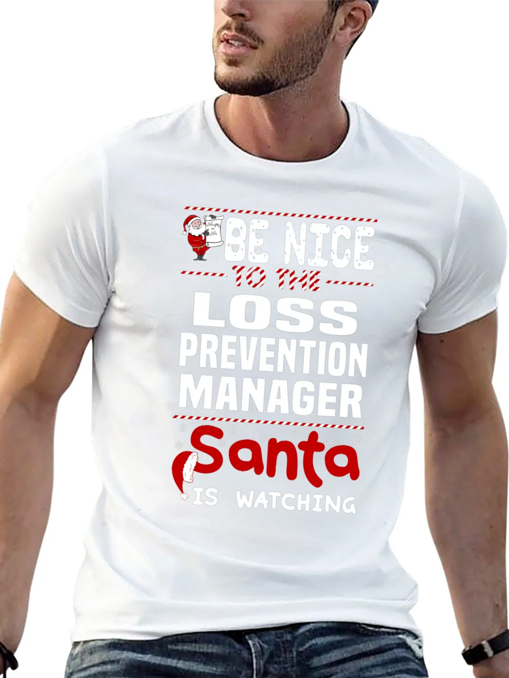 Be Nice to the Loss Prevention Manager Santa Watching product image 4