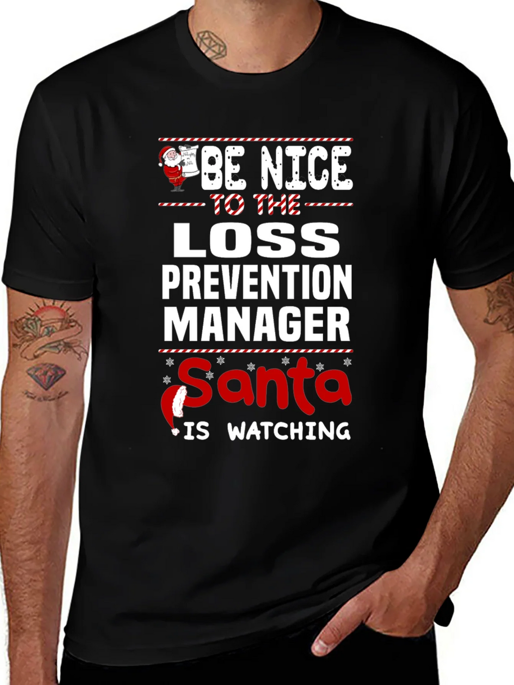 Be Nice to the Loss Prevention Manager Santa Watching product image 1