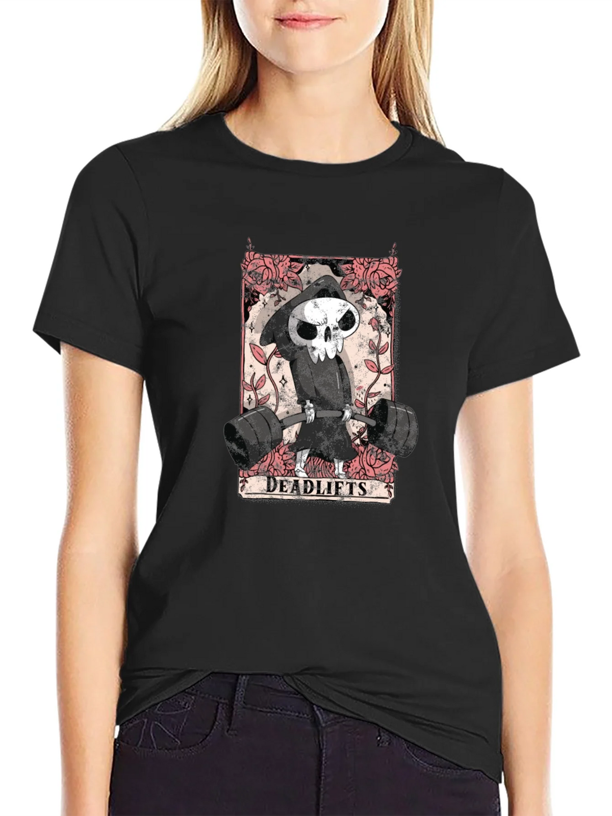 Grim Reaper Deadlifts Black T-Shirt product image 5