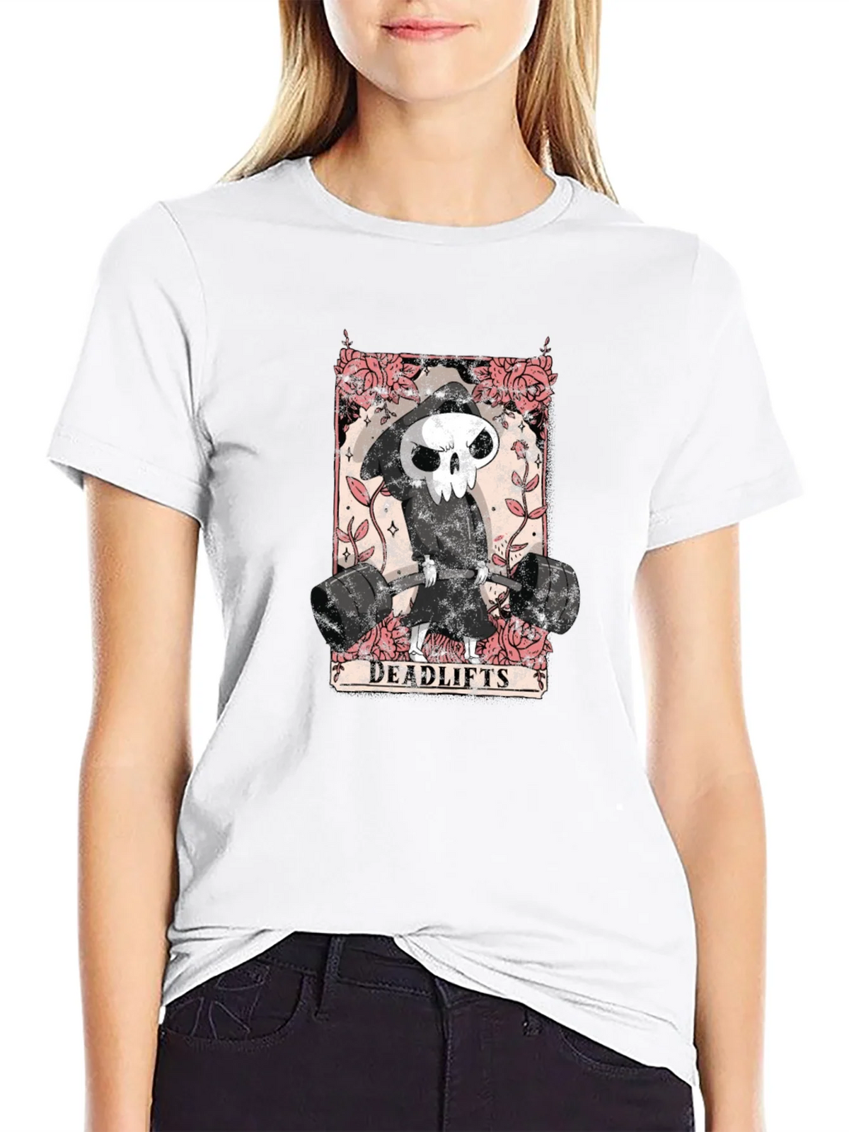 Grim Reaper Deadlifts Black T-Shirt product image 11