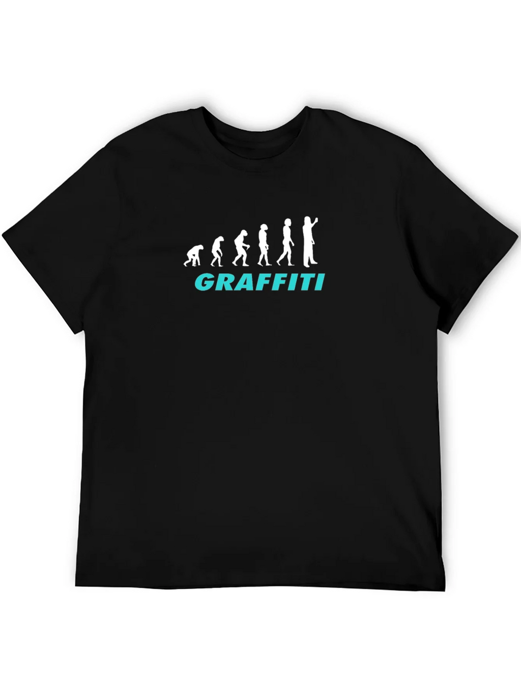 Evolution of Graffiti T-Shirt - Black Crew Neck Tee product image 8