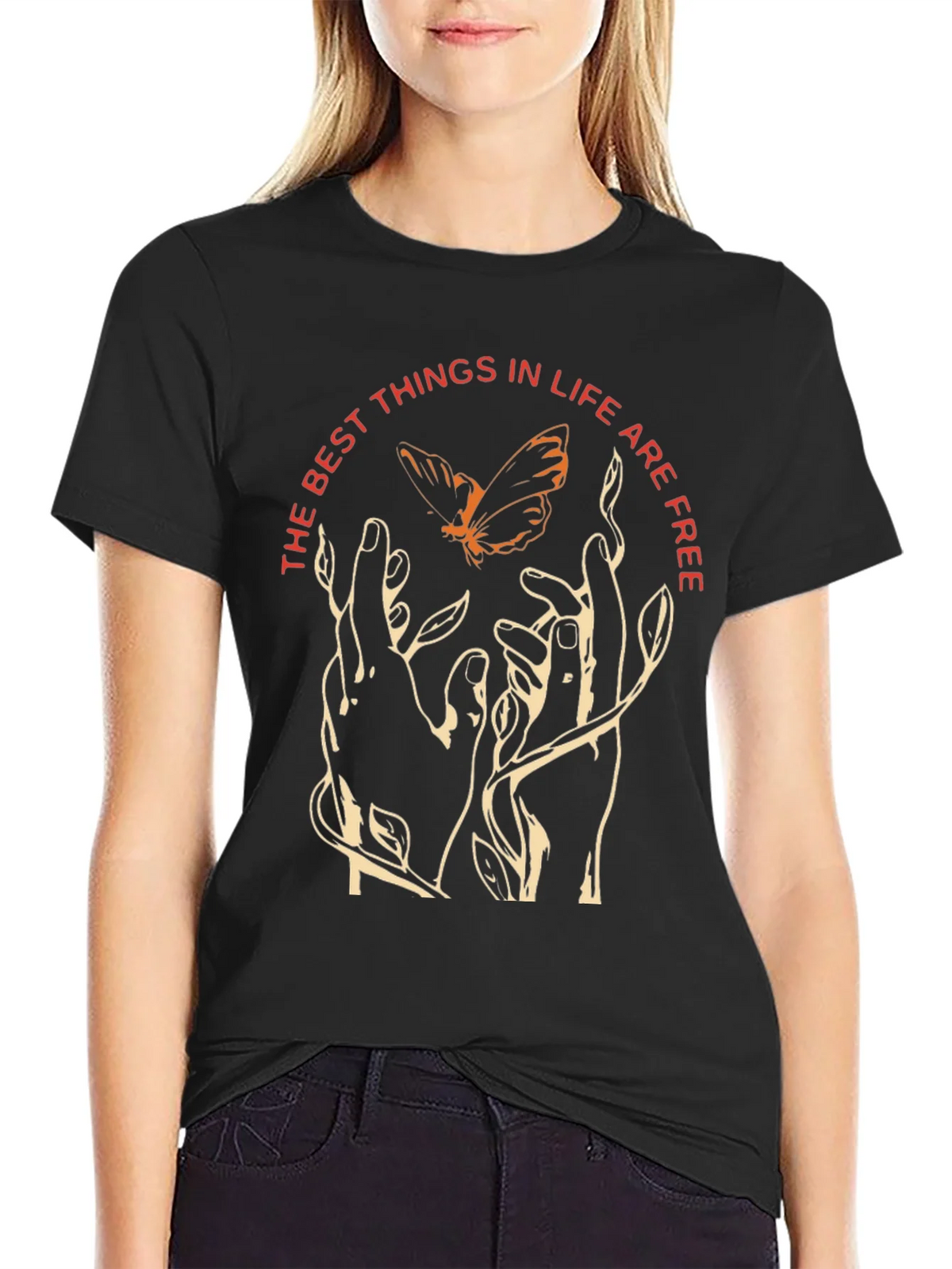 Best Things in Life T-Shirt - Butterfly Design product image 5