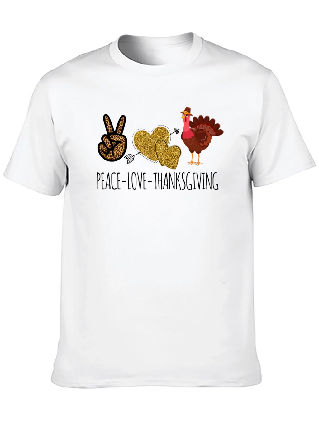 Peace Love Thanksgiving T-Shirt product image 7