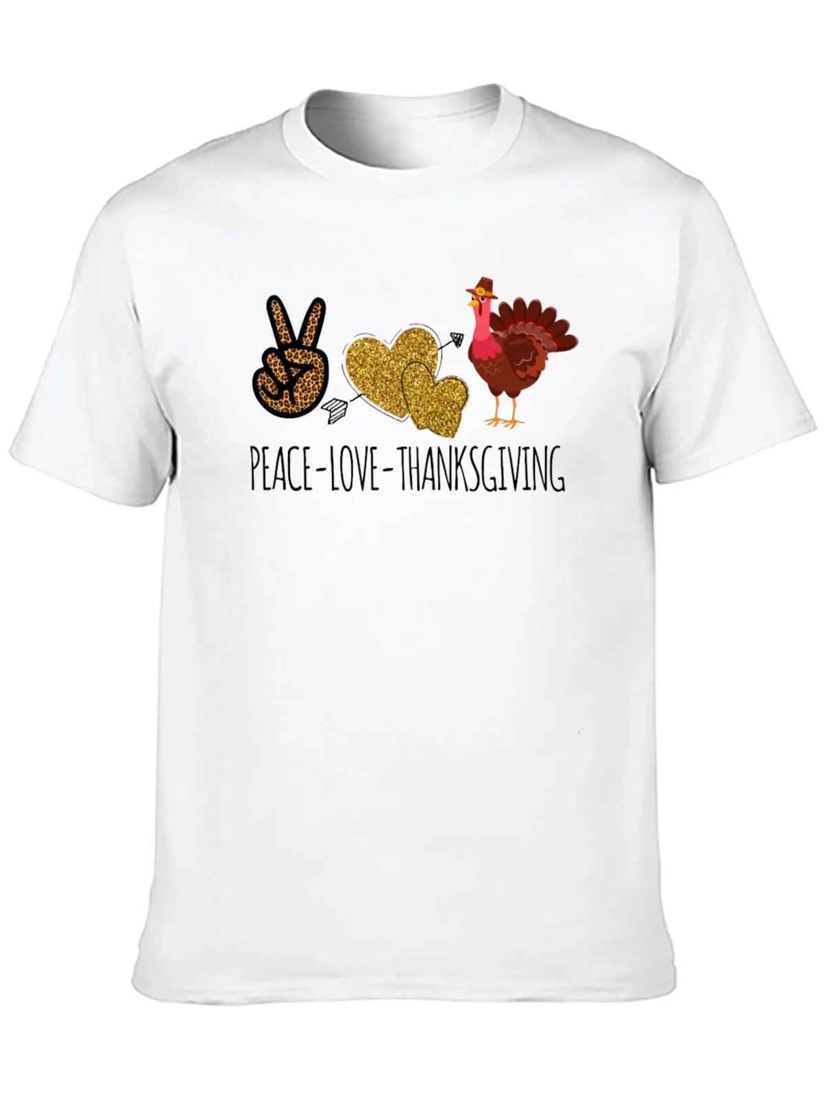 Peace Love Thanksgiving T-Shirt product image 7