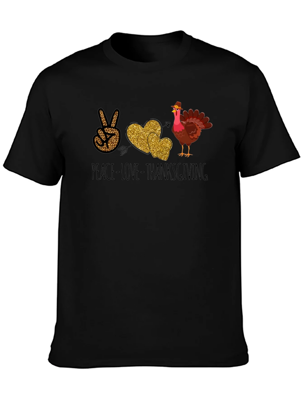 Peace Love Thanksgiving T-Shirt product image 4