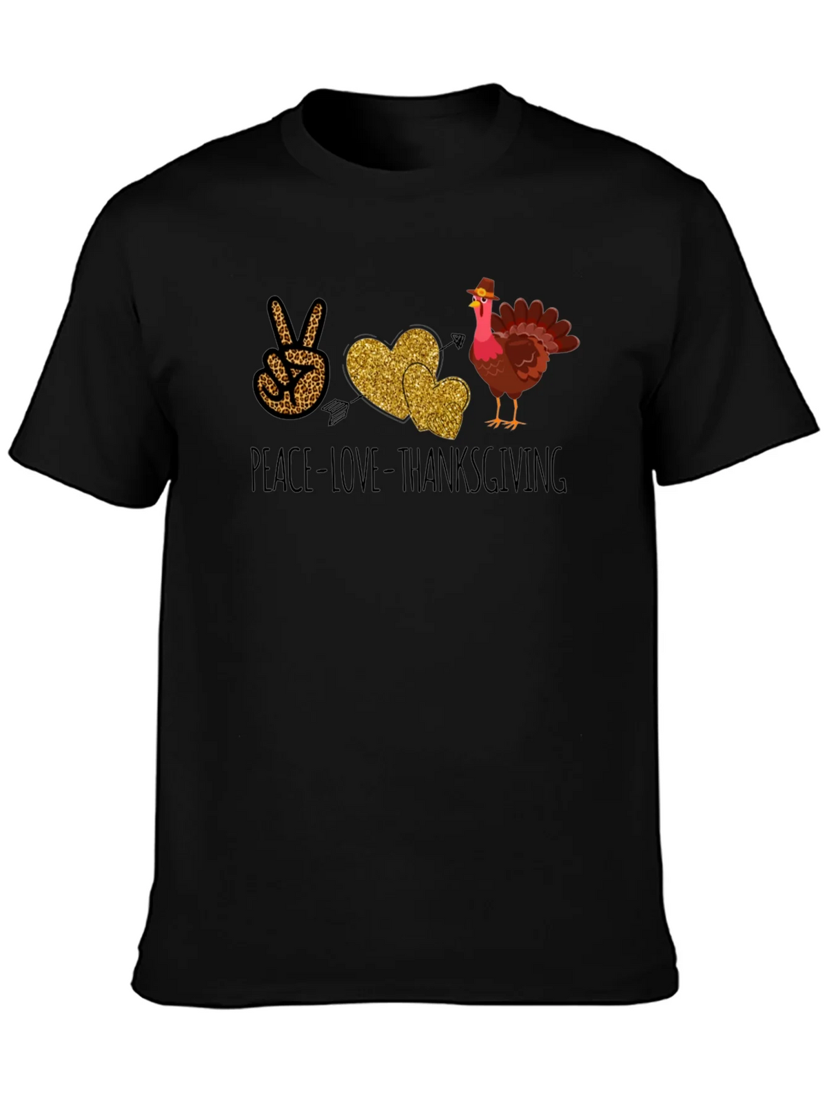 Peace Love Thanksgiving T-Shirt product image 4