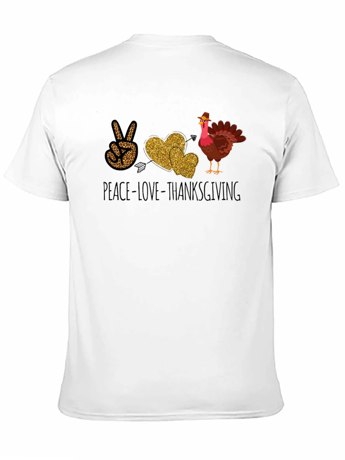 Peace Love Thanksgiving T-Shirt product image 2