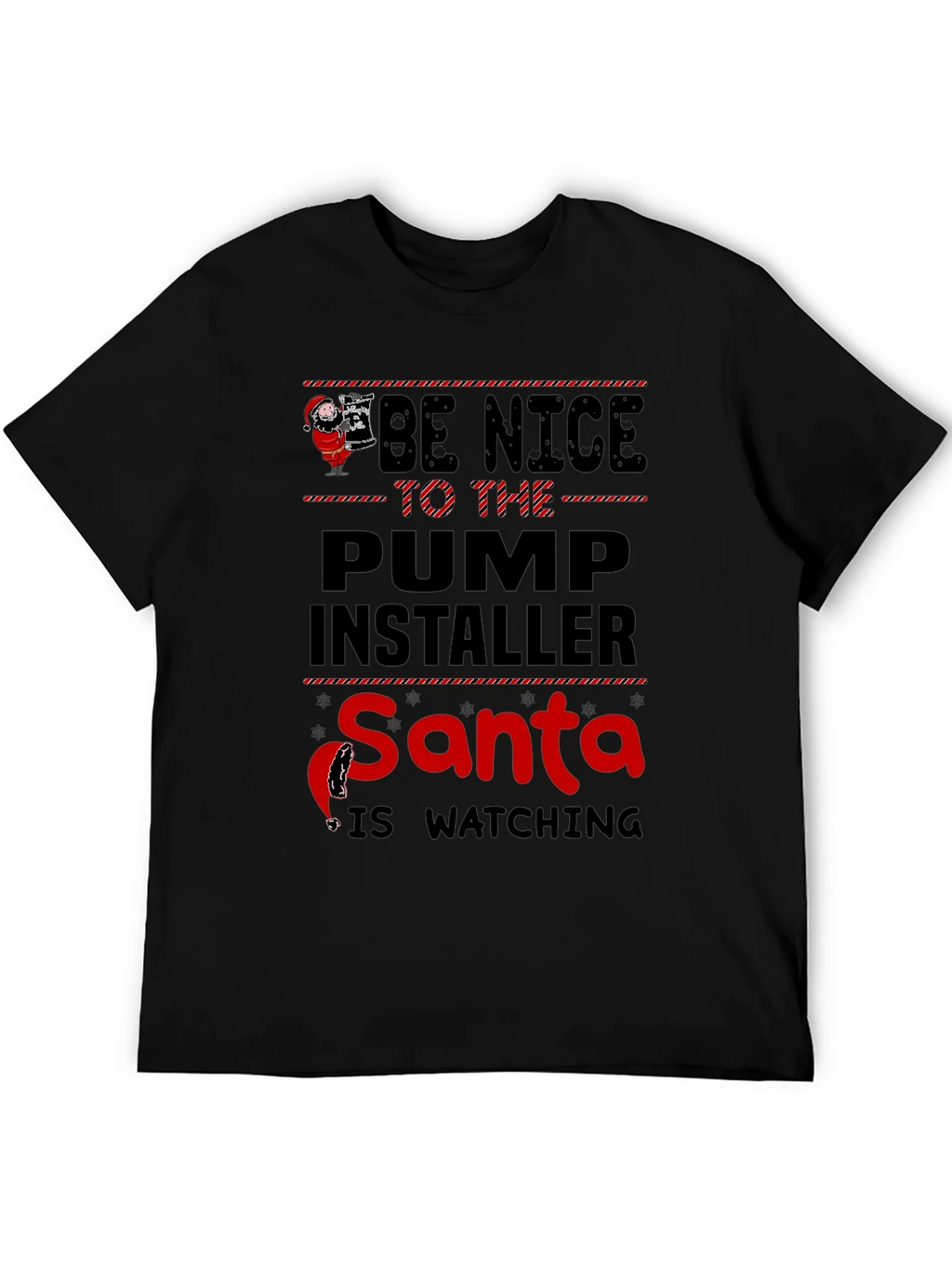 Funny Santa Pump Installer T-Shirt product image 8